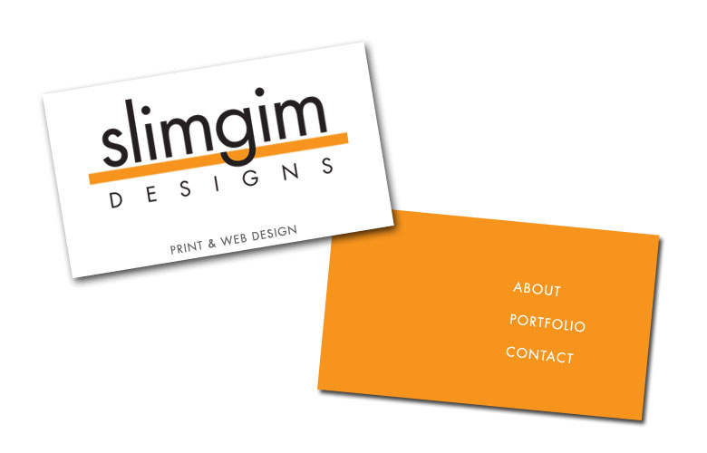 slimgim designs: print & web design